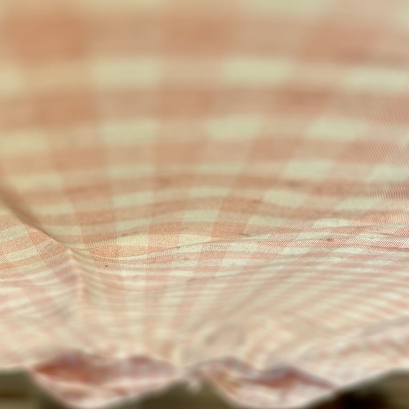 Barbie movie lookalike Pink and white silk plaid halter dress - Picture 2 of 8